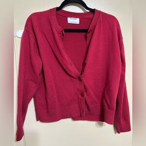 Old Navy Women's Bold Red Cardigan
